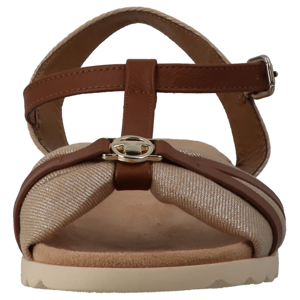 TOM TAILOR Riemchensandale Sommerschuh Sandalette Flats Mit Verstellbarer Schnalle