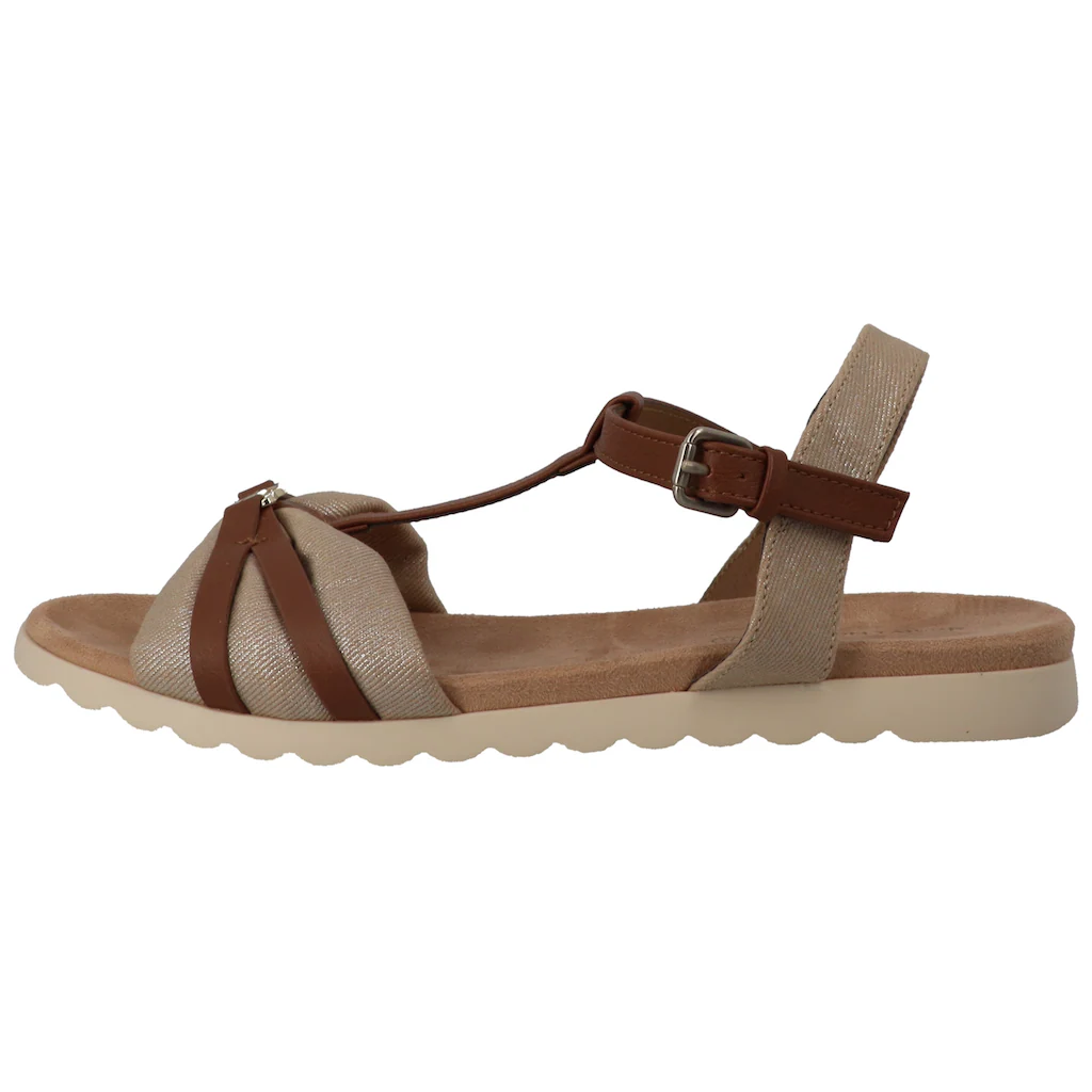 TOM TAILOR Riemchensandale Sommerschuh Sandalette Flats mit verstellbarer Schnalle