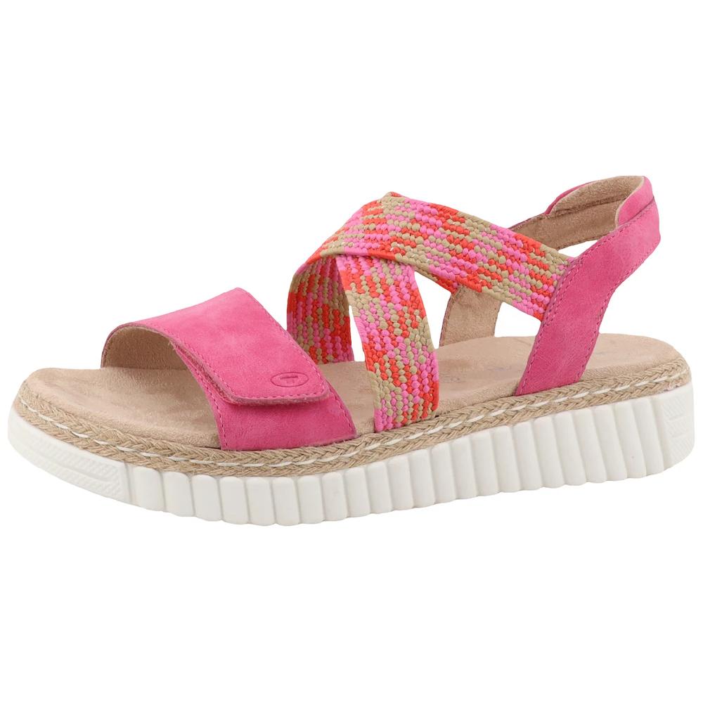 TOM TAILOR Sandalette Plateau Riemchensandale Klettverschluss für leichtes Anziehen