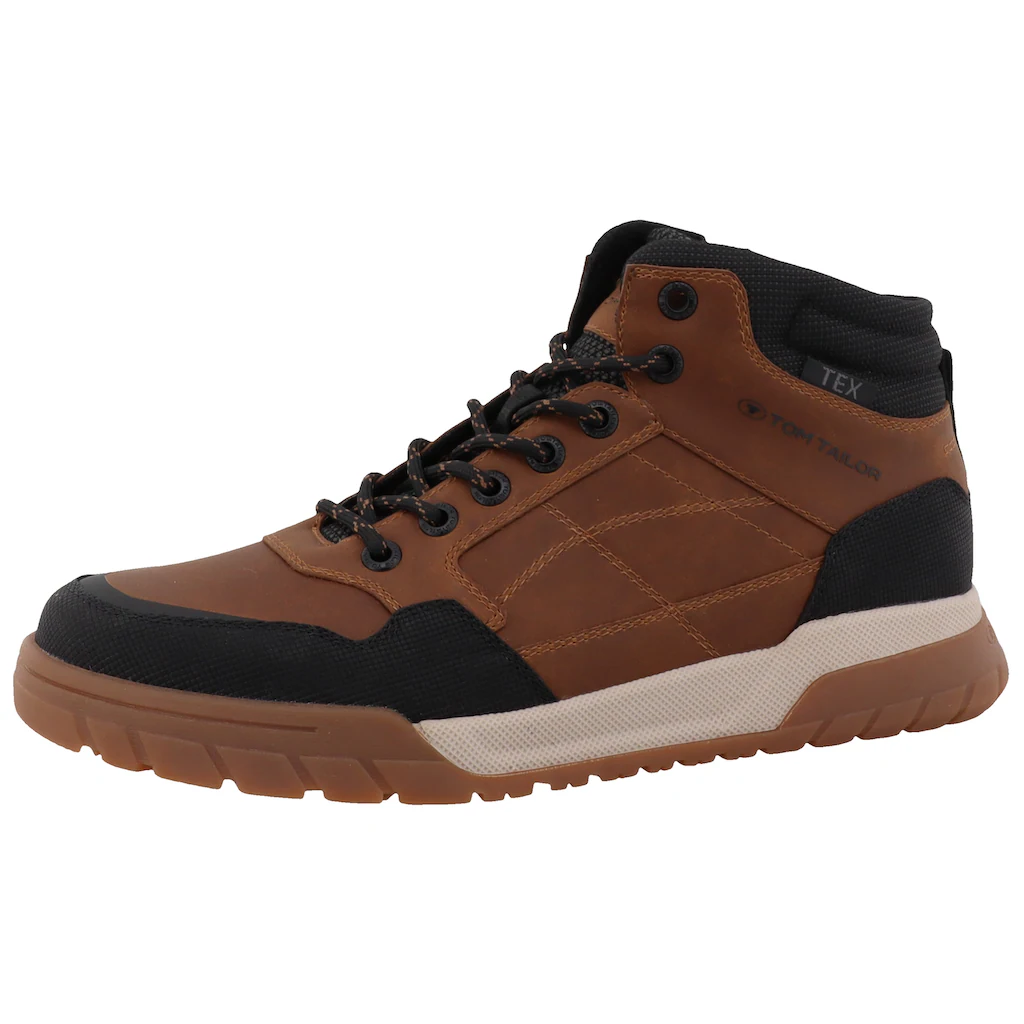 TOM TAILOR Schnürboots High Top-Sneaker Trekkingschuh mit gepolstertem Schaftrand Weite G online kaufen
