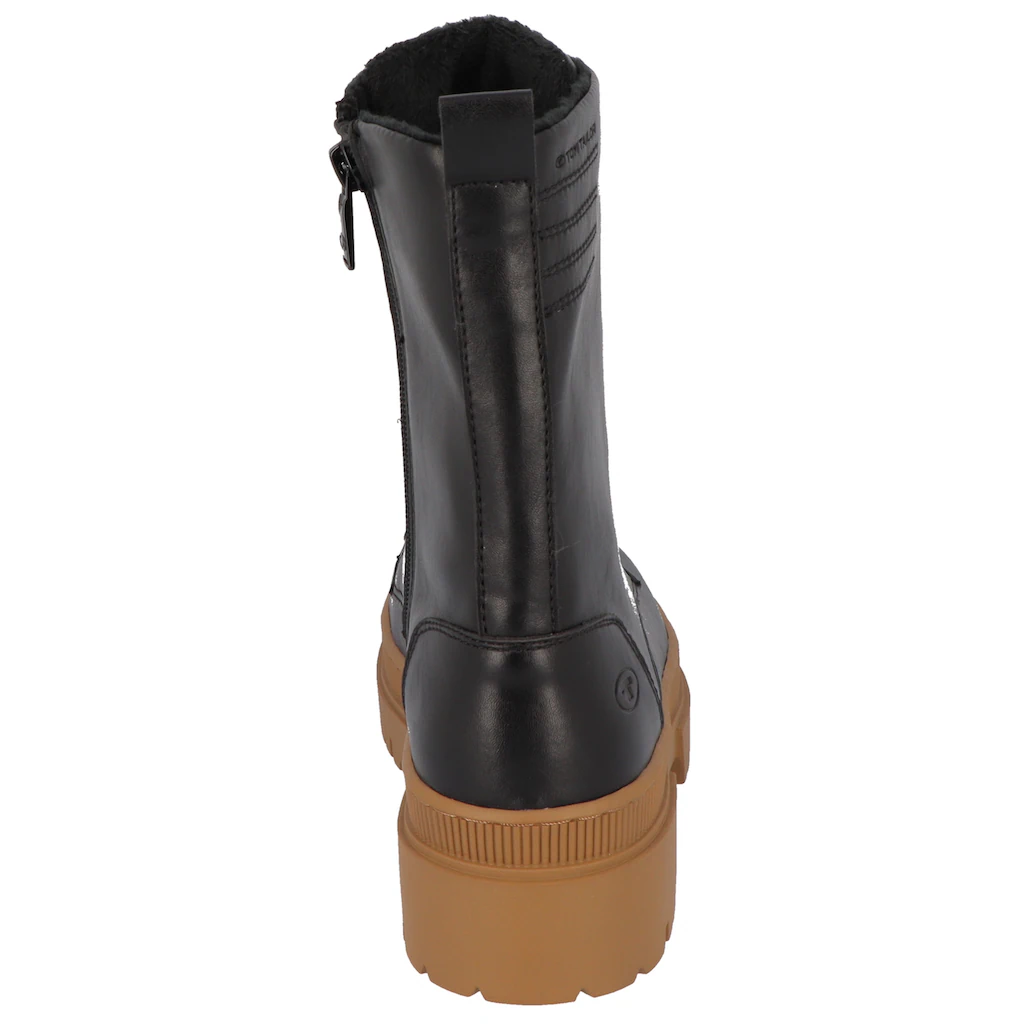 TOM TAILOR Schnürboots Mit Farbiger Laufsohle ▷ Für