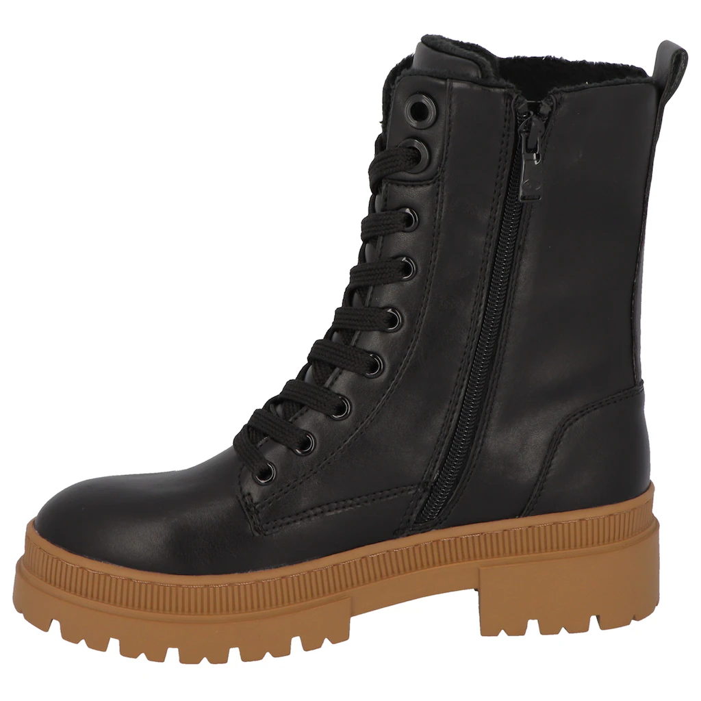 TOM TAILOR Schnürboots Mit Farbiger Laufsohle ▷ Für