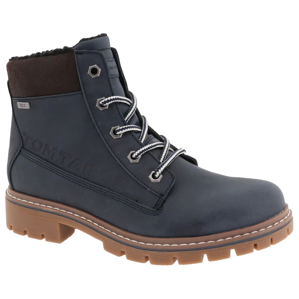 TOM TAILOR Schnürboots mit gepolstertem Schaftrand; Komfortweite G bestellen