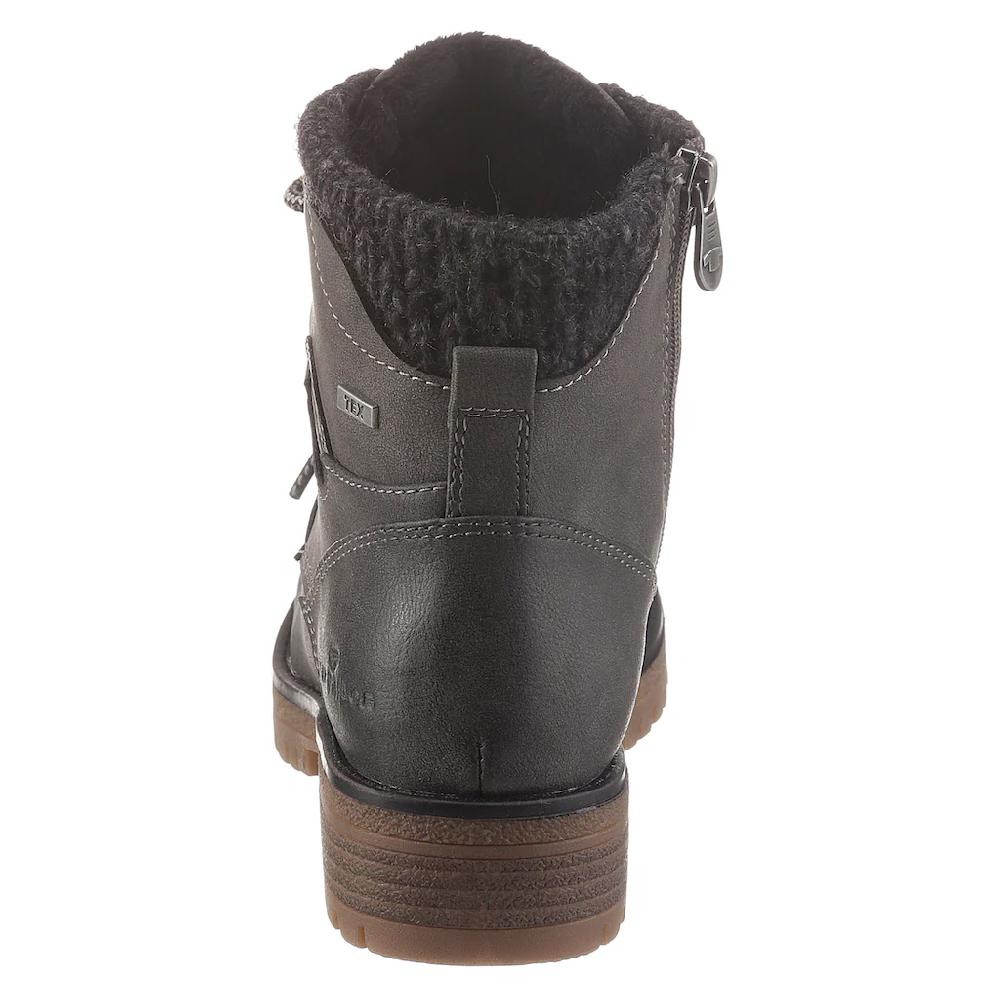 TOM TAILOR Schnürboots Mit Strickkragen Online Kaufen