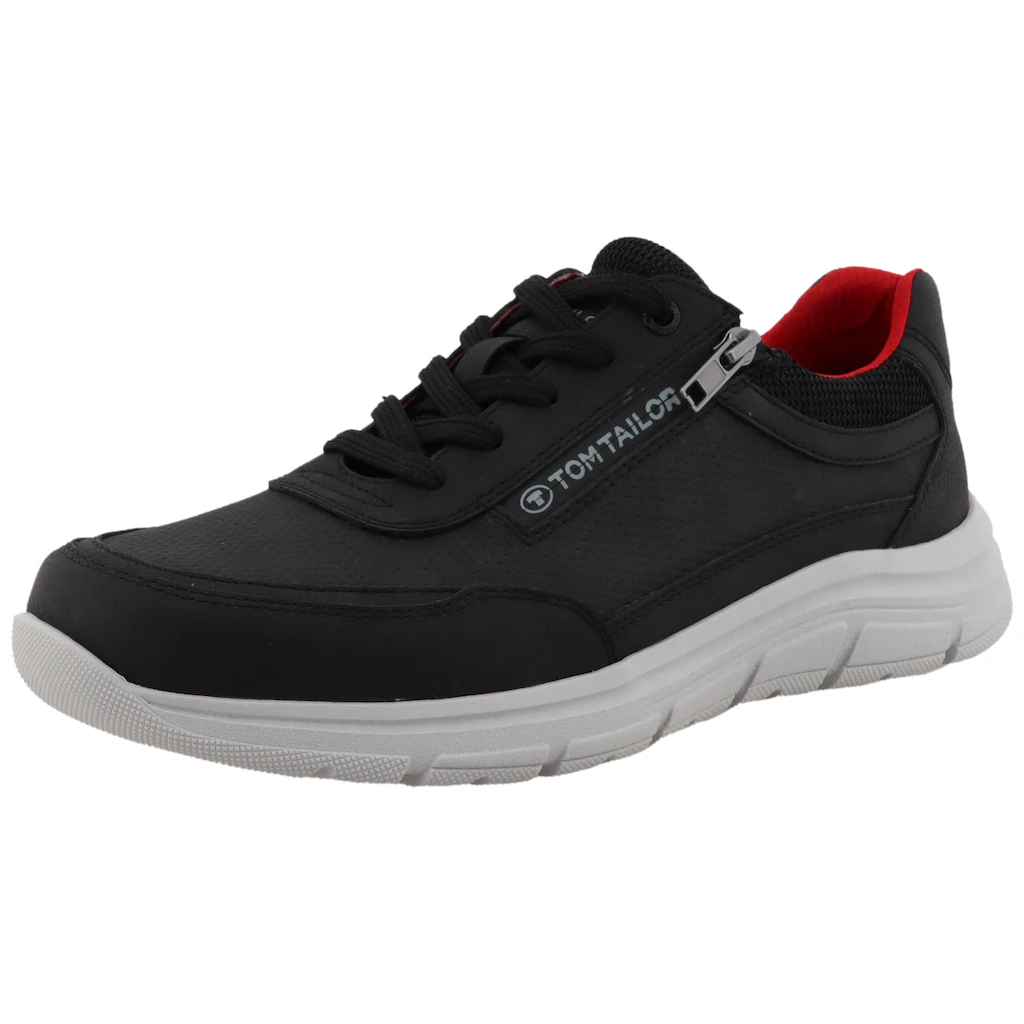 TOM TAILOR Sneaker Freizeitschuh Halbschuh Schnürschuh mit Logoschriftzug online bestellen