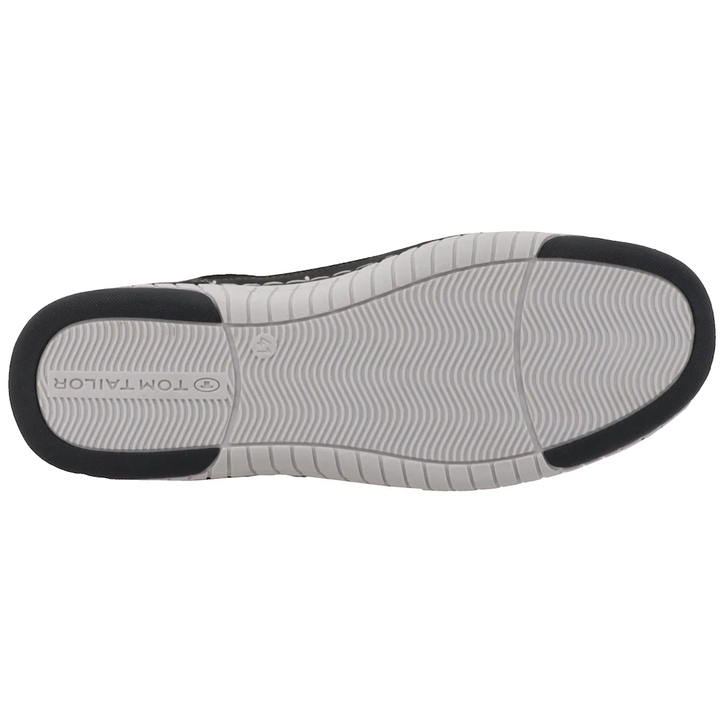 TOM TAILOR Sneaker Freizeitschuh Halbschuh Schnürschuh Mit Kontrast-Rahmennaht Online Kaufen