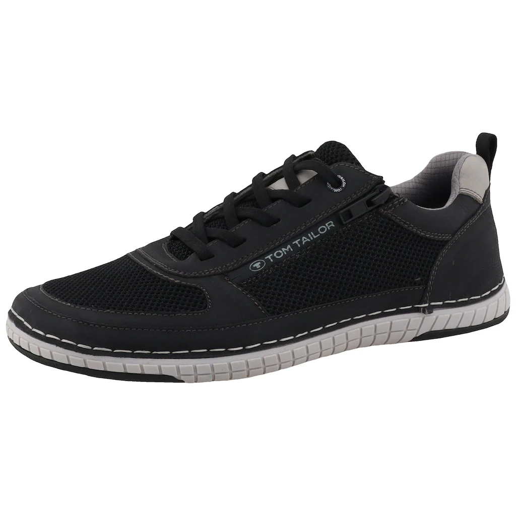 TOM TAILOR Sneaker Freizeitschuh Halbschuh Schnürschuh mit Kontrast-Rahmennaht online kaufen