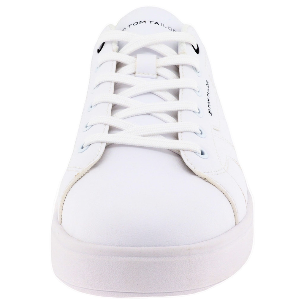 TOM TAILOR Sneaker Kontrastbesatz An Der Ferse Freizeitschuh Halbschuh Schnürschuh ▷ Für