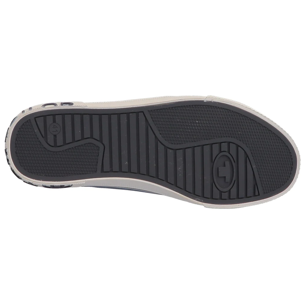 TOM TAILOR Sneaker Mit Kontrastbesatz Freizeitschuh Halbschuh Schnürschuh