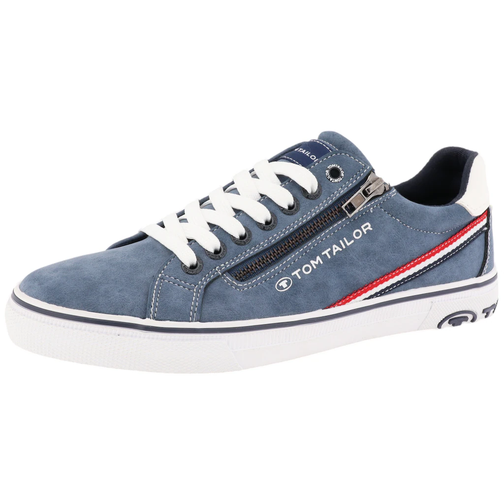 TOM TAILOR Sneaker mit Kontrastbesatz Freizeitschuh Halbschuh Schnürschuh