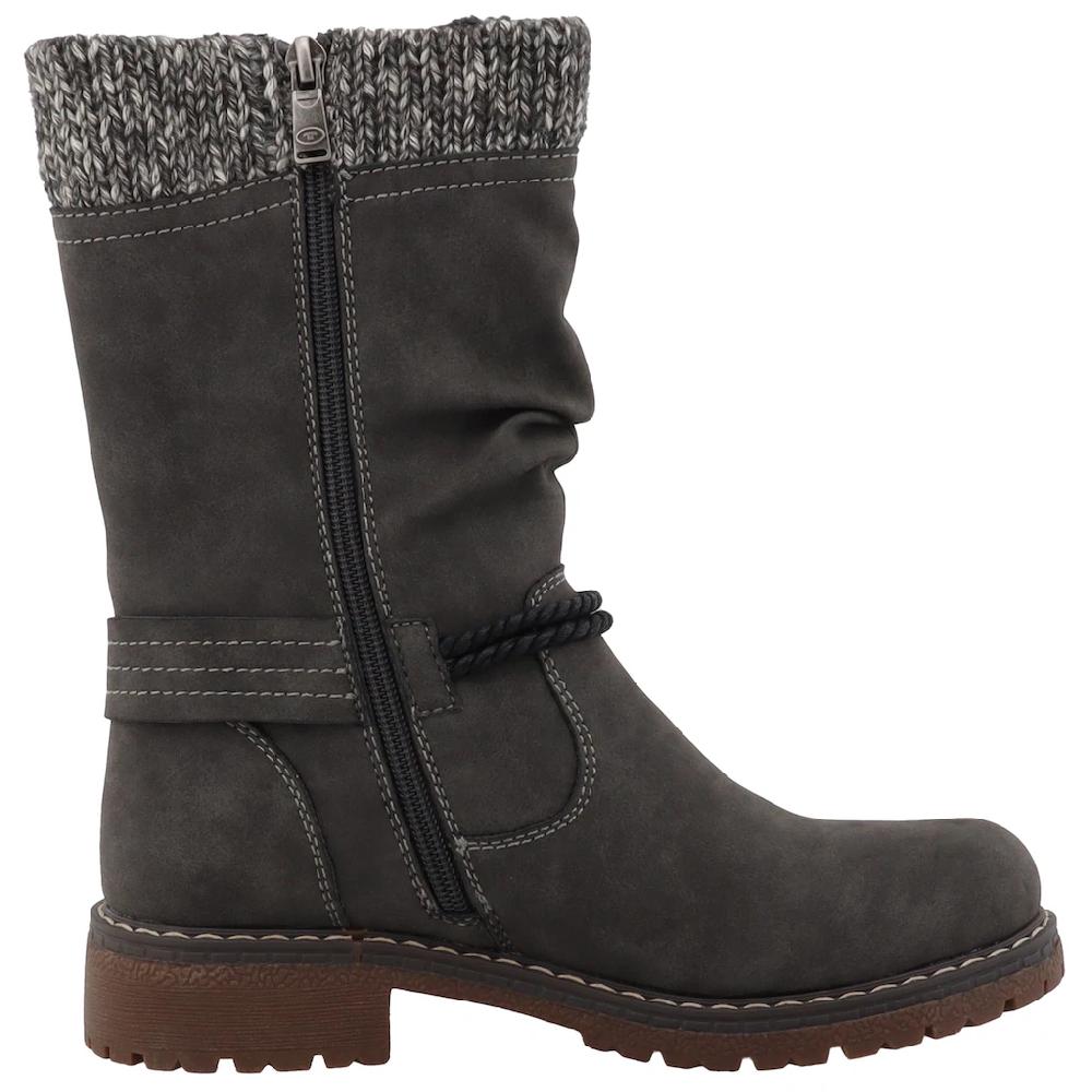 TOM TAILOR Stiefel Blockabsatz Kurzstiefel In Bequemweite G (= Weit) Online Kaufen