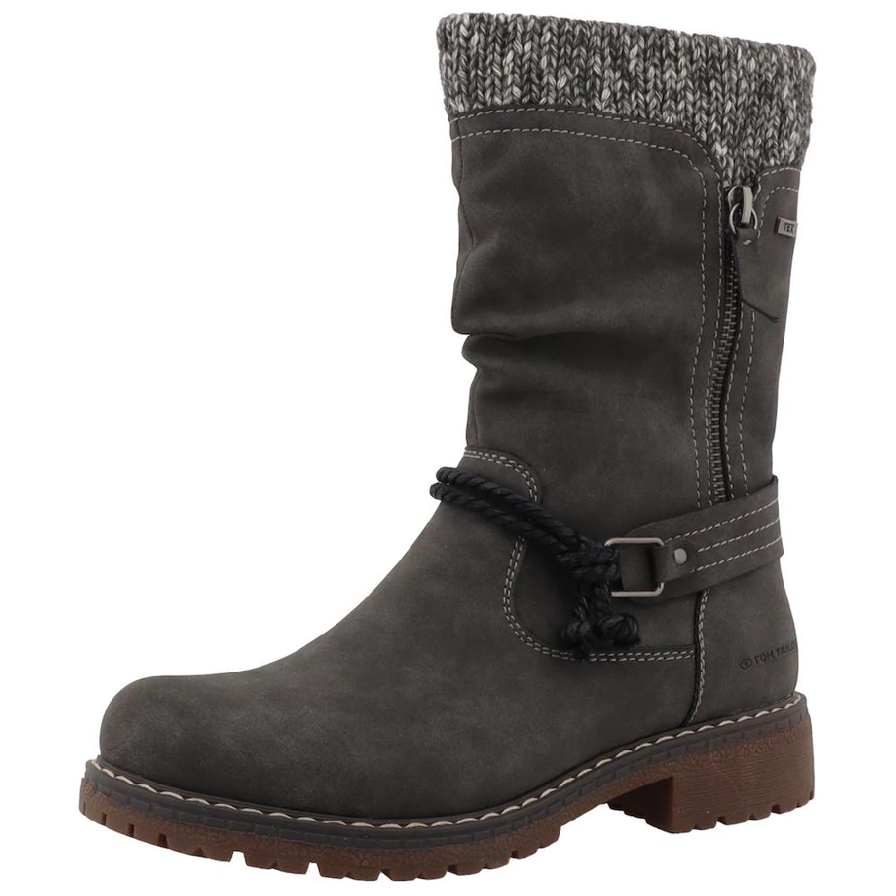 TOM TAILOR Stiefel Blockabsatz Kurzstiefel in Bequemweite G (= weit) online kaufen