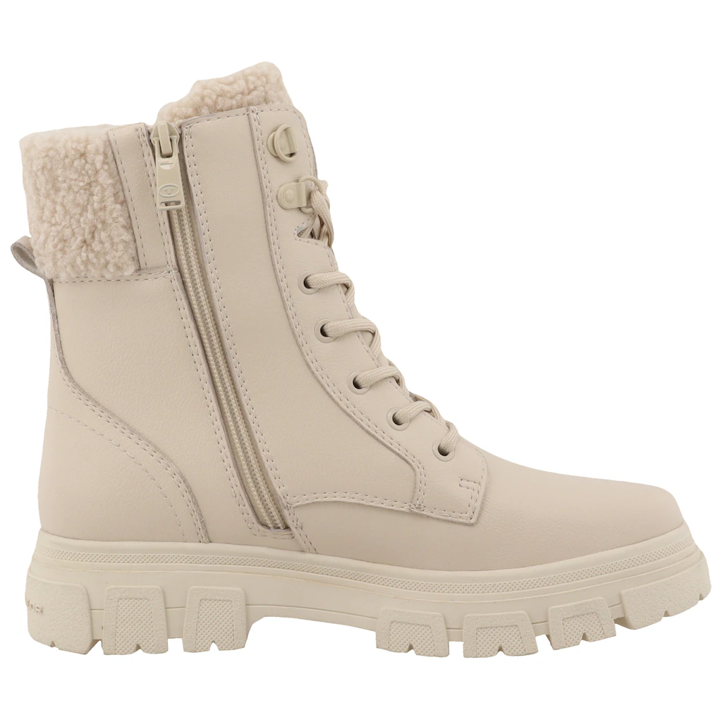 TOM TAILOR Winterboots Blockabsatz Schnürboots Mit Innenreißverschluss Weite G Online Kaufen
