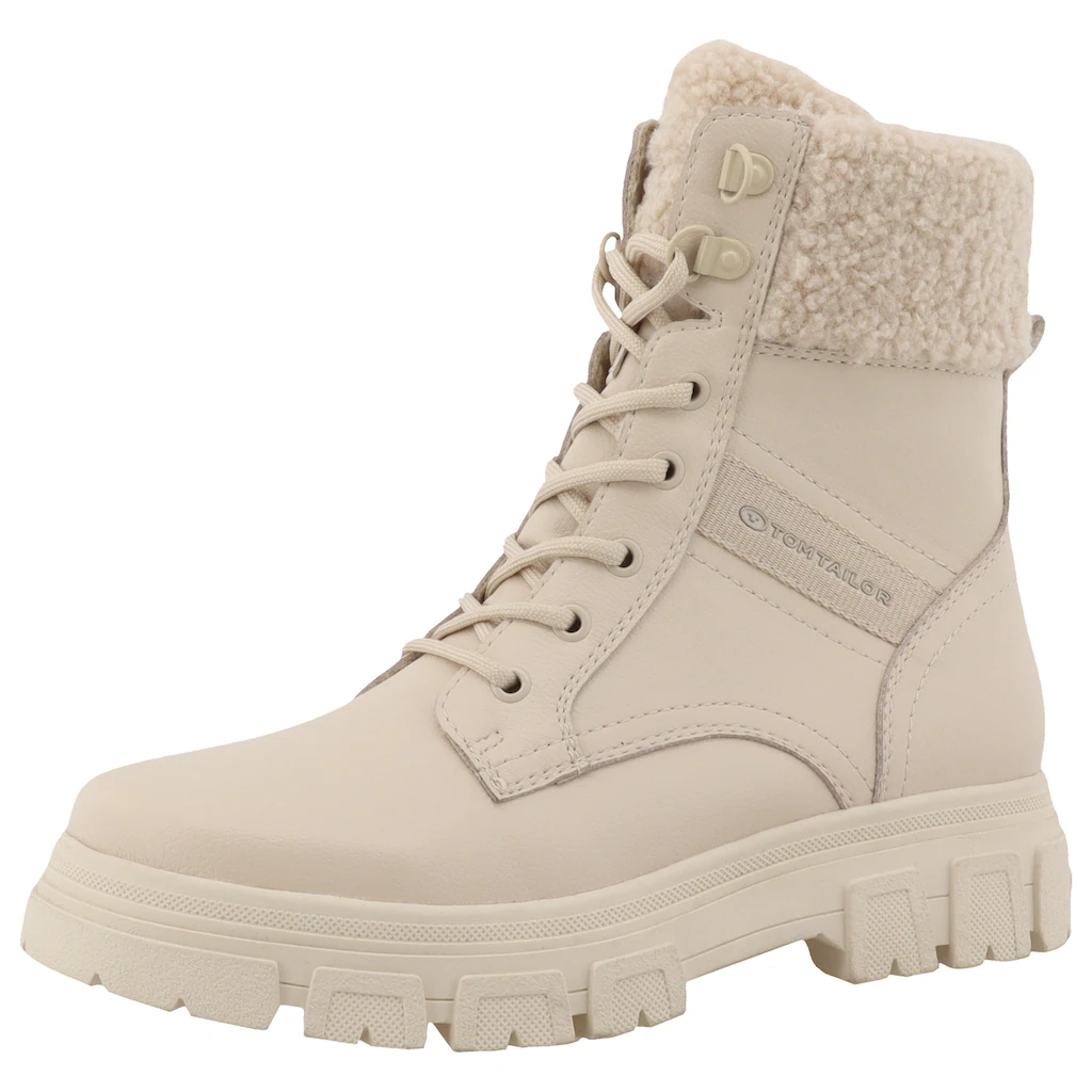 TOM TAILOR Winterboots Blockabsatz Schnürboots mit Innenreißverschluss Weite G online kaufen
