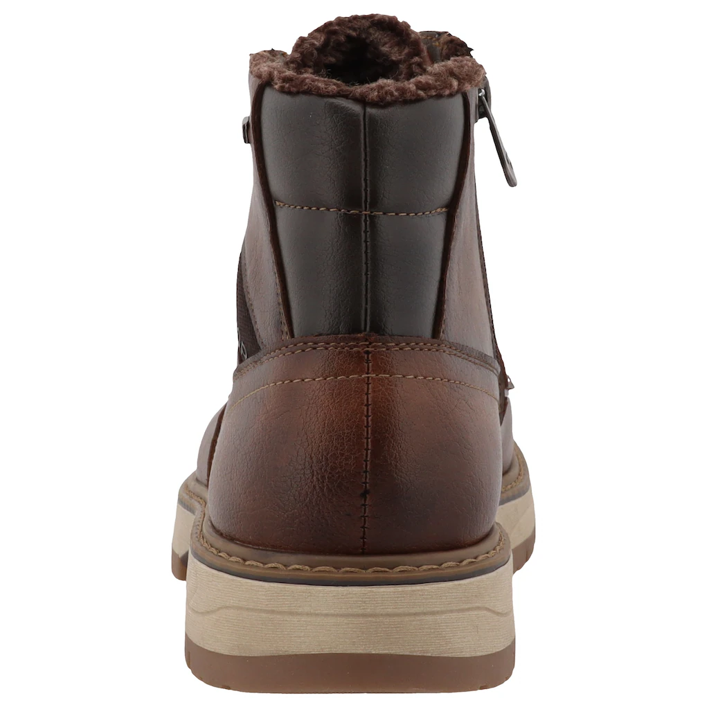 TOM TAILOR Winterboots Blockabsatz Schnürboots Outdoorschuh Reißverschluss Weite G (=weit) Bestellen