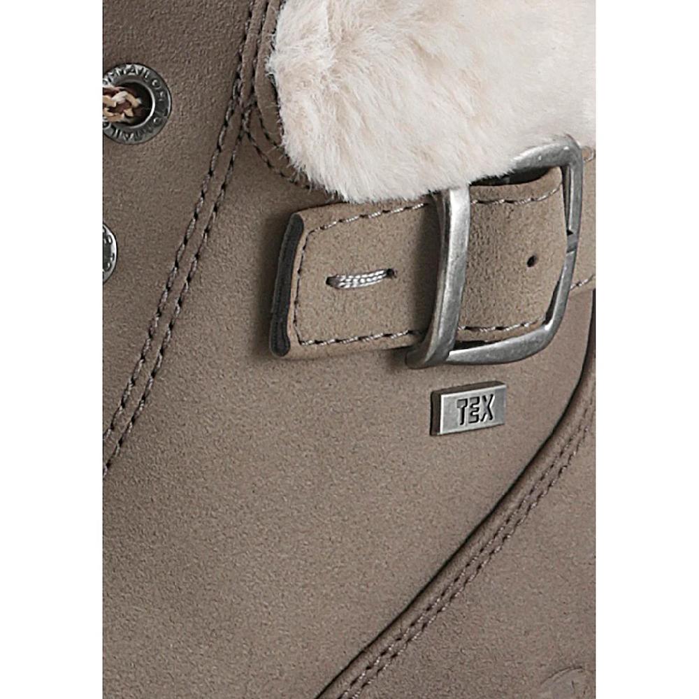 TOM TAILOR Winterboots Blockabsatz Schnürboots Winterstiefelette Modische Zierschnalle Online Bestellen