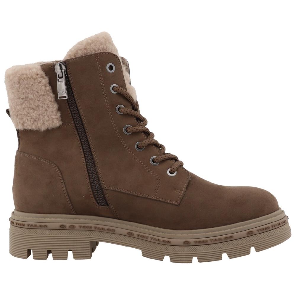 TOM TAILOR Winterboots Blockabsatz Schnürboots Winterstiefelette Mit Warmfutter-Kragen Bestellen