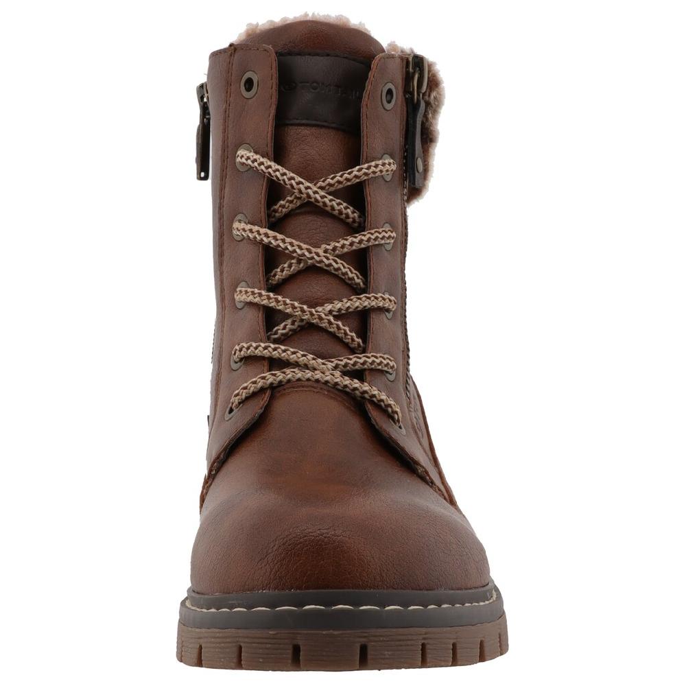 TOM TAILOR Winterboots Blockabsatz Winterstiefelette Schnürboots In Bequemer Form ▷ Für