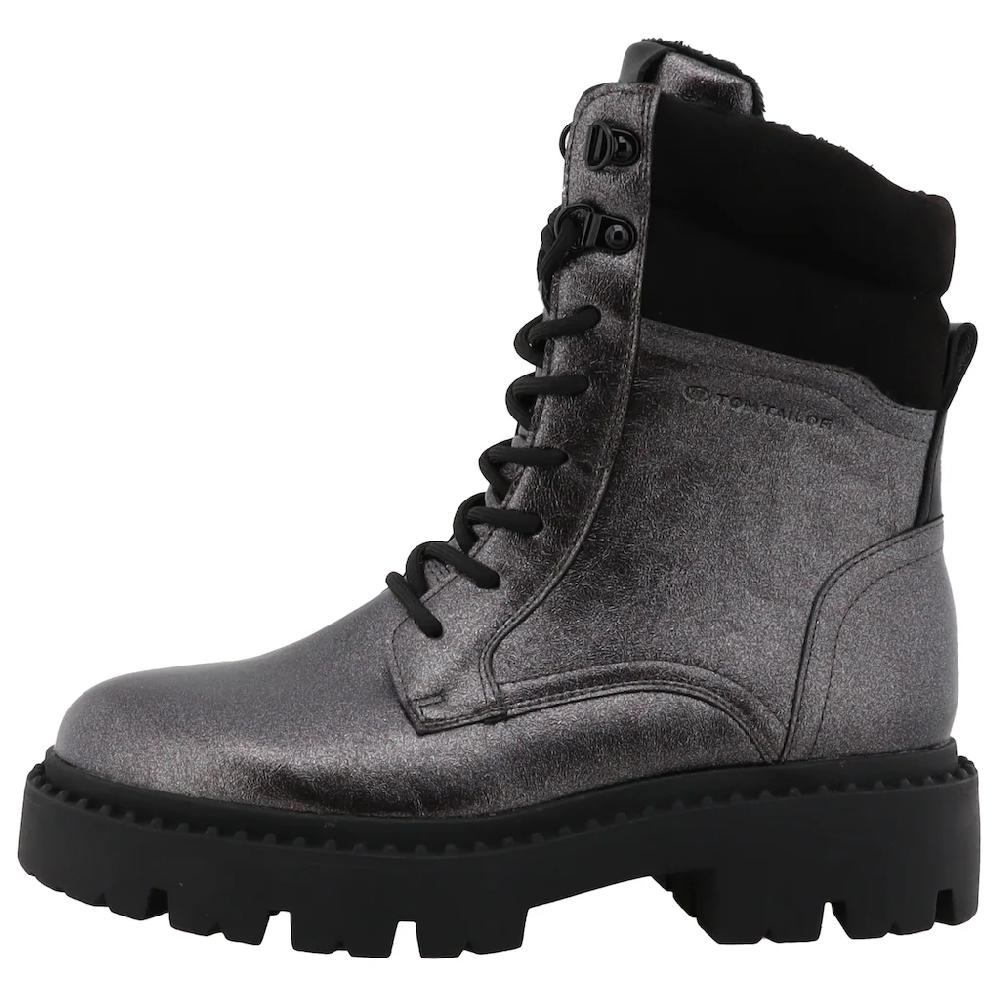 TOM TAILOR Winterboots Blockabstz Schnürboots Winterstiefelette Mit Reißverschluss Kaufen