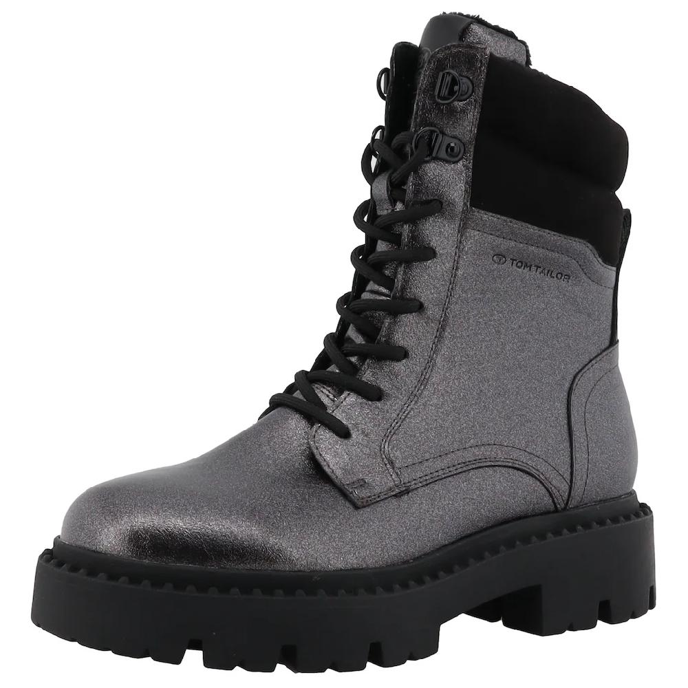 TOM TAILOR Winterboots Blockabstz Schnürboots Winterstiefelette mit Reißverschluss kaufen