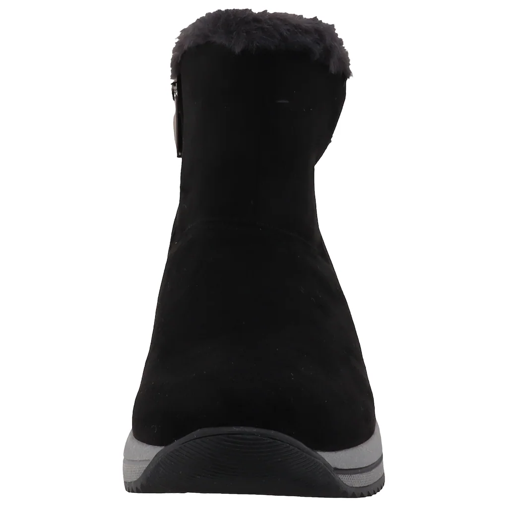 TOM TAILOR Winterboots Keilabsatz Plateau Stiefelette Mit Fellimitat-Kragen Kaufen