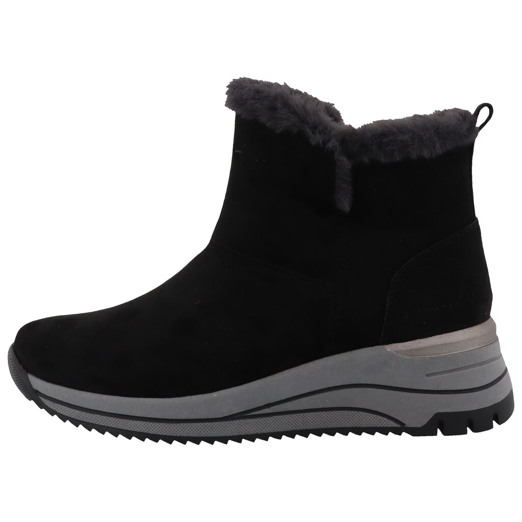 TOM TAILOR Winterboots Keilabsatz Plateau Stiefelette Mit Fellimitat-Kragen Kaufen
