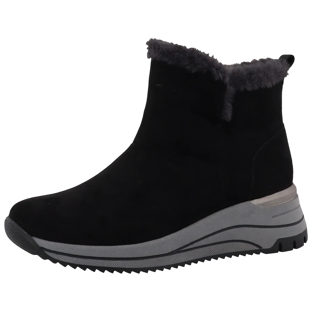 TOM TAILOR Winterboots Keilabsatz Plateau Stiefelette mit Fellimitat-Kragen kaufen