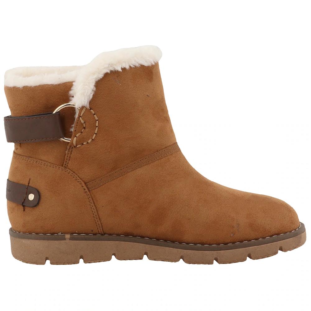 TOM TAILOR Winterboots Keilabsatz Schlupfboots Ankleboots Zierriegel Mit Klettverschluss Online Kaufen