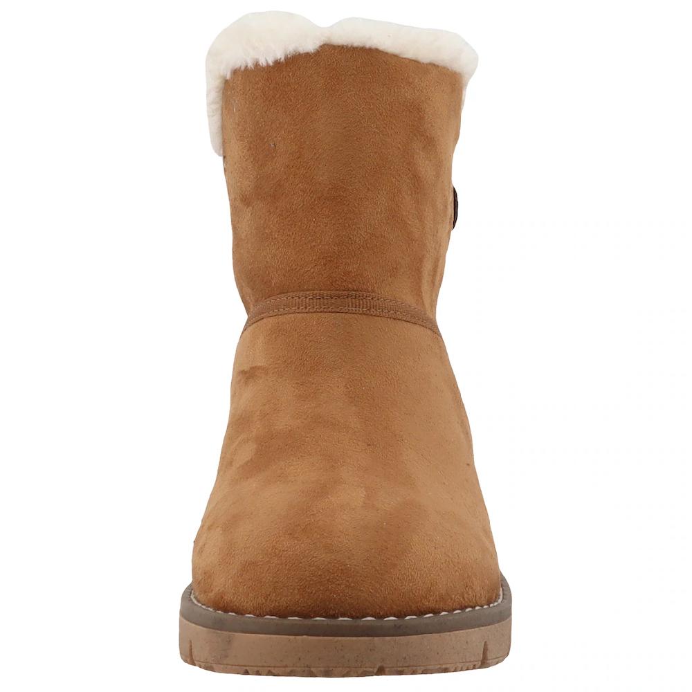 TOM TAILOR Winterboots Keilabsatz Schlupfboots Ankleboots Zierriegel Mit Klettverschluss Online Kaufen