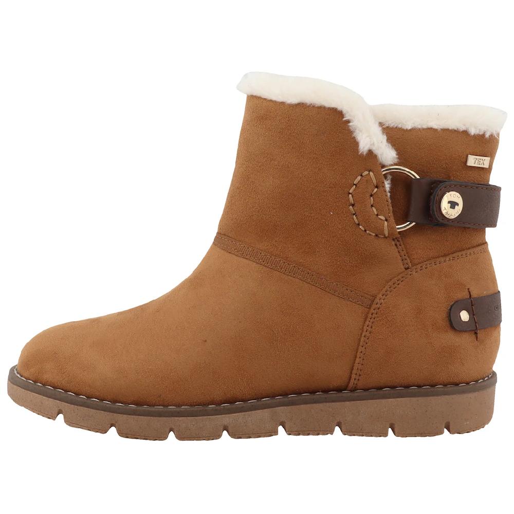 TOM TAILOR Winterboots Keilabsatz Schlupfboots Ankleboots Zierriegel Mit Klettverschluss Online Kaufen