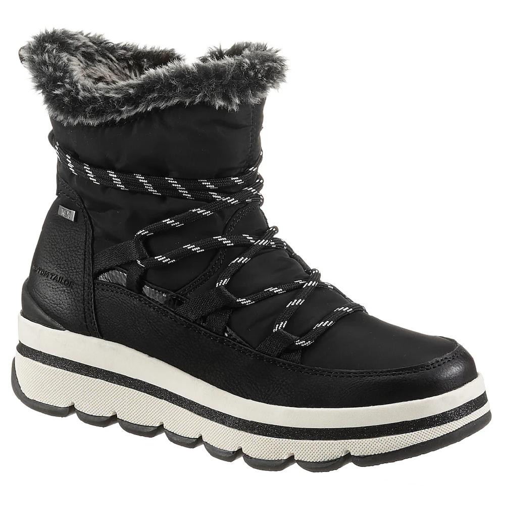 TOM TAILOR Winterboots mit Fellimitat-Kragen online kaufen