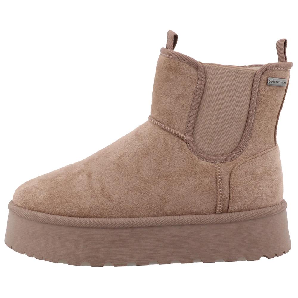 TOM TAILOR Winterboots Plateau Schlupfboots Hausschuh Mit Zwei Anziehlaschen ▷ Für
