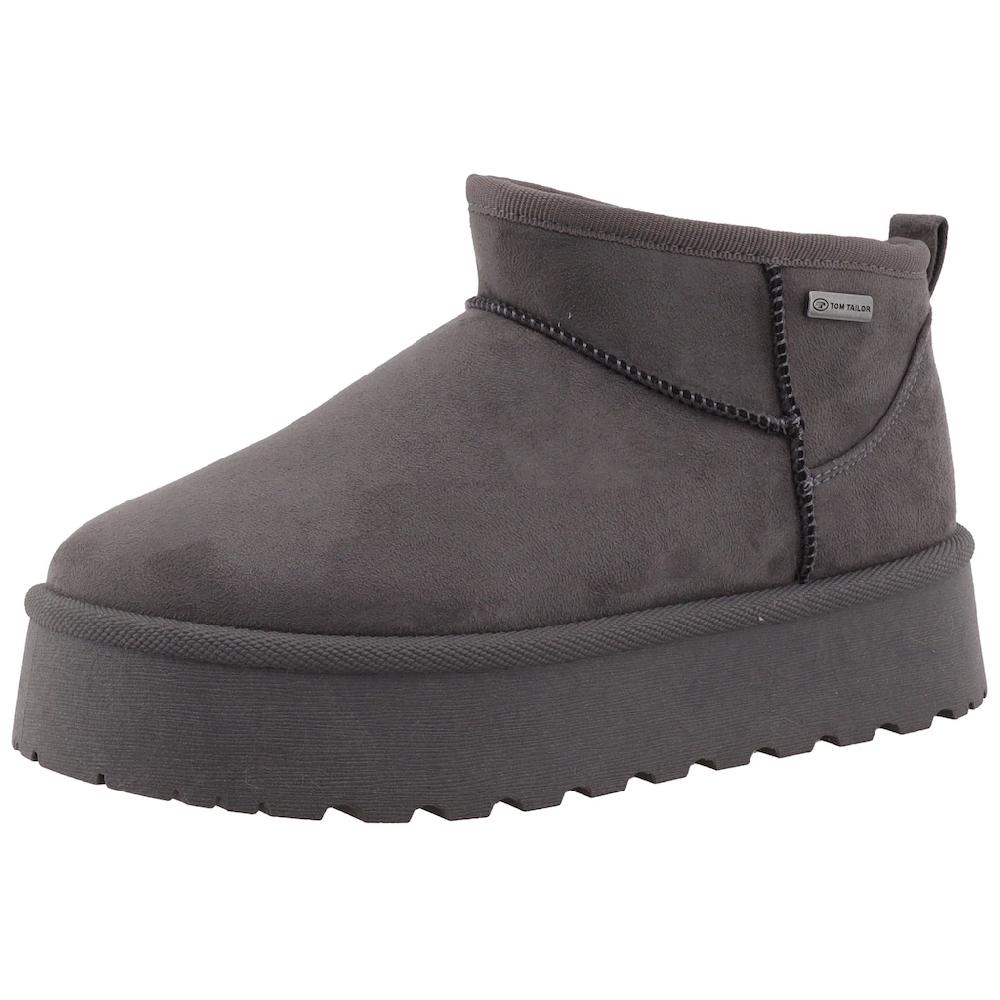 TOM TAILOR Winterboots Plateau Schlupfboots Hausschuh mit modischen Ziernähten kaufen
