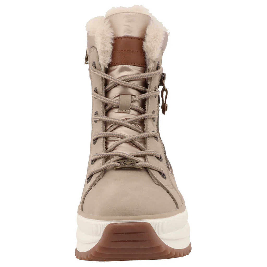 TOM TAILOR Winterboots Plateau Schnürboots Outdoorschuh In Bequemweite G (= Weit) Online Kaufen