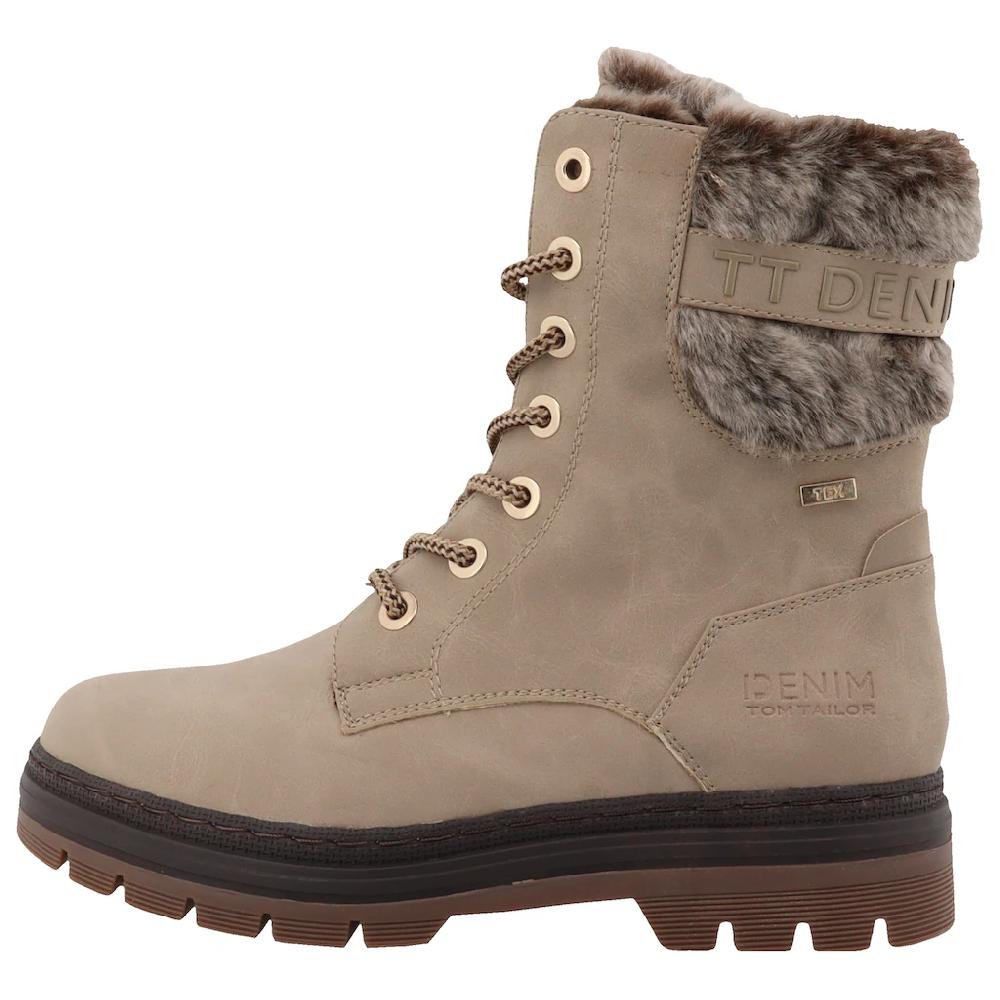 TOM TAILOR Winterboots Winterstiefelette Schnürboots Mit Innenreißverschluss Bequeme Form Online Kaufen
