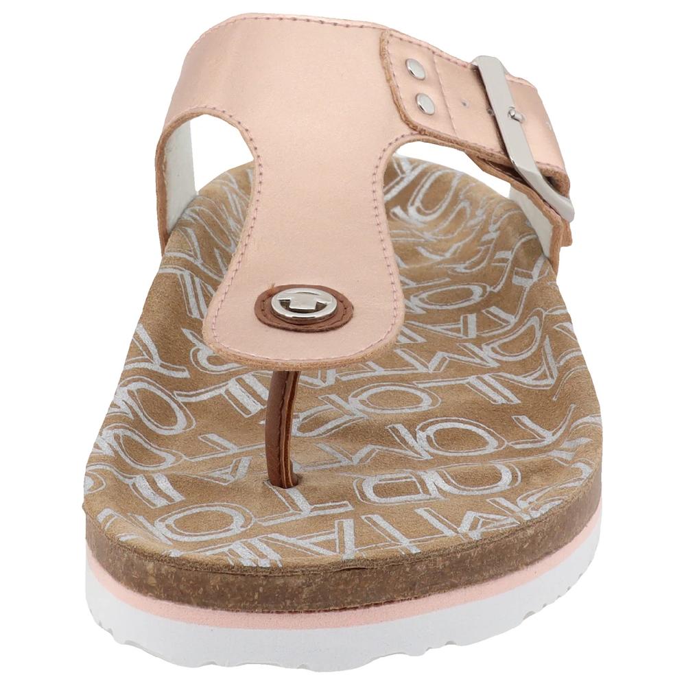 TOM TAILOR Zehentrenner »Greta« Sommerschuh Dianette Schlappen Mit T-Logo-Niete Online Bestellen