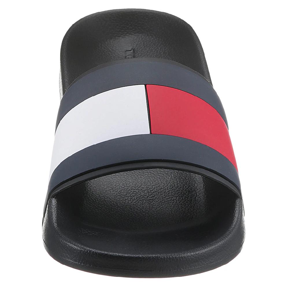 Tommy Hilfiger Badepantolette »RUBBER TH FLAG POOL SLIDE« Sommerschuh Poolslides Schlappen Für Bad Und Strand ▷ Für