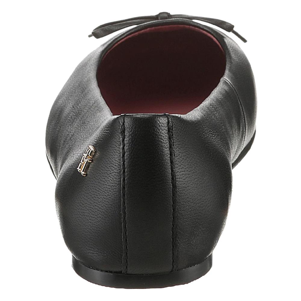 Tommy Hilfiger Ballerina »BALLERINA LEATHER FLAT BOW« Slipper Schlupfschuh Businessschuh Mit Zierschleife Kaufen