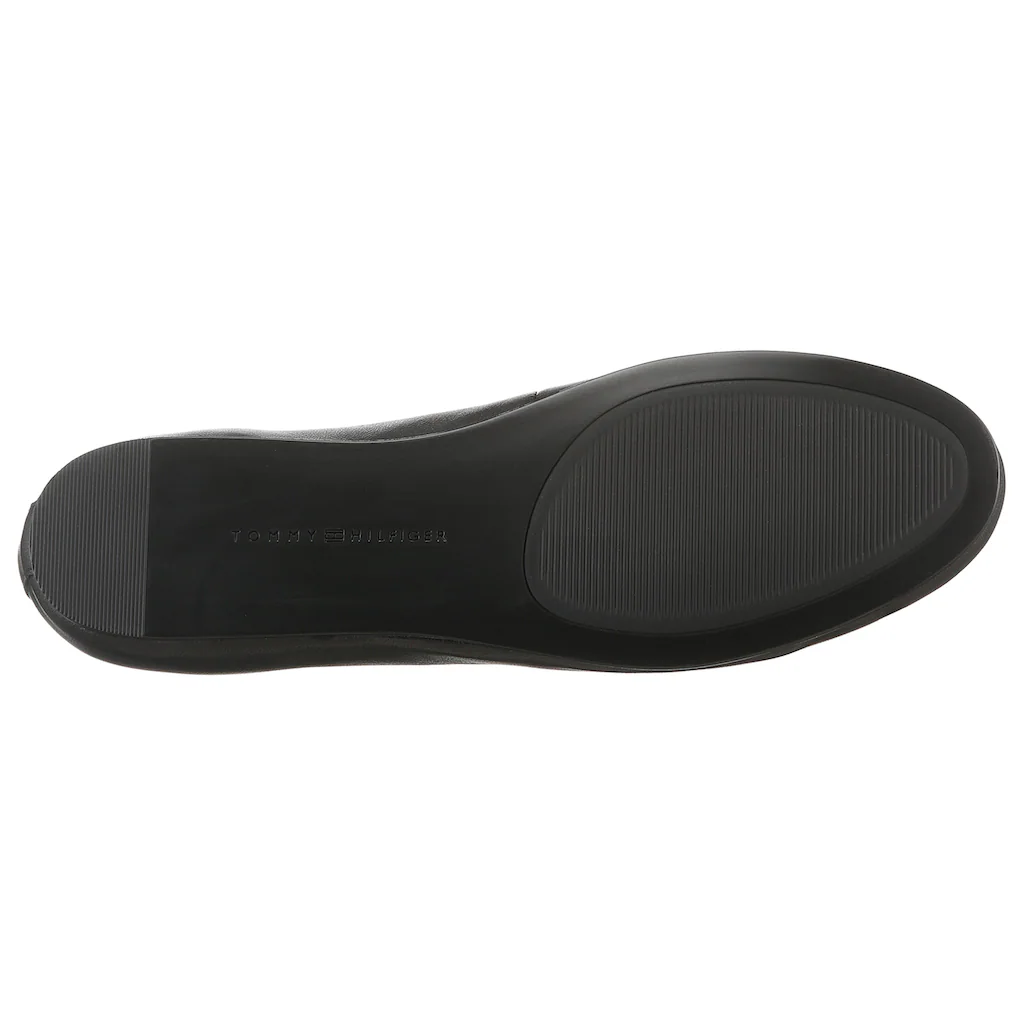 Tommy Hilfiger Ballerina »BALLERINA LEATHER FLAT BOW« Slipper Schlupfschuh Businessschuh Mit Zierschleife Kaufen