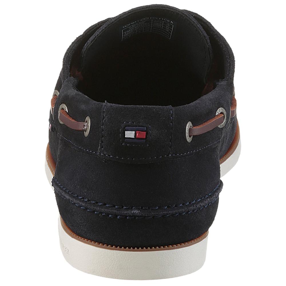 Tommy Hilfiger Bootsschuh »TH BOAT SHOE CORE SUEDE« Casualschuh Freizeitschuh Schnürer Mit Bänder-Durchzügen Online Bestellen