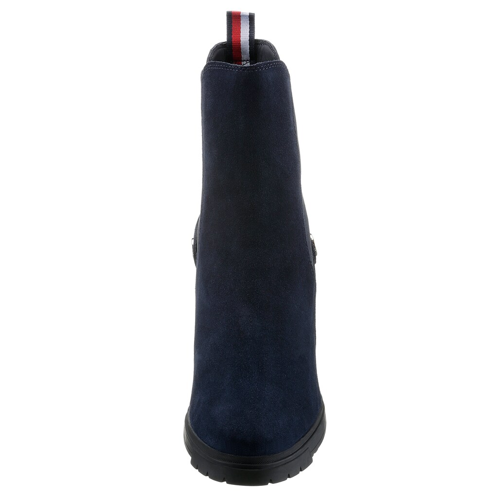 Tommy Hilfiger Chelseaboots »OUTDOOR HIGH HEEL BOOT« Mit Zierriegel Kaufen