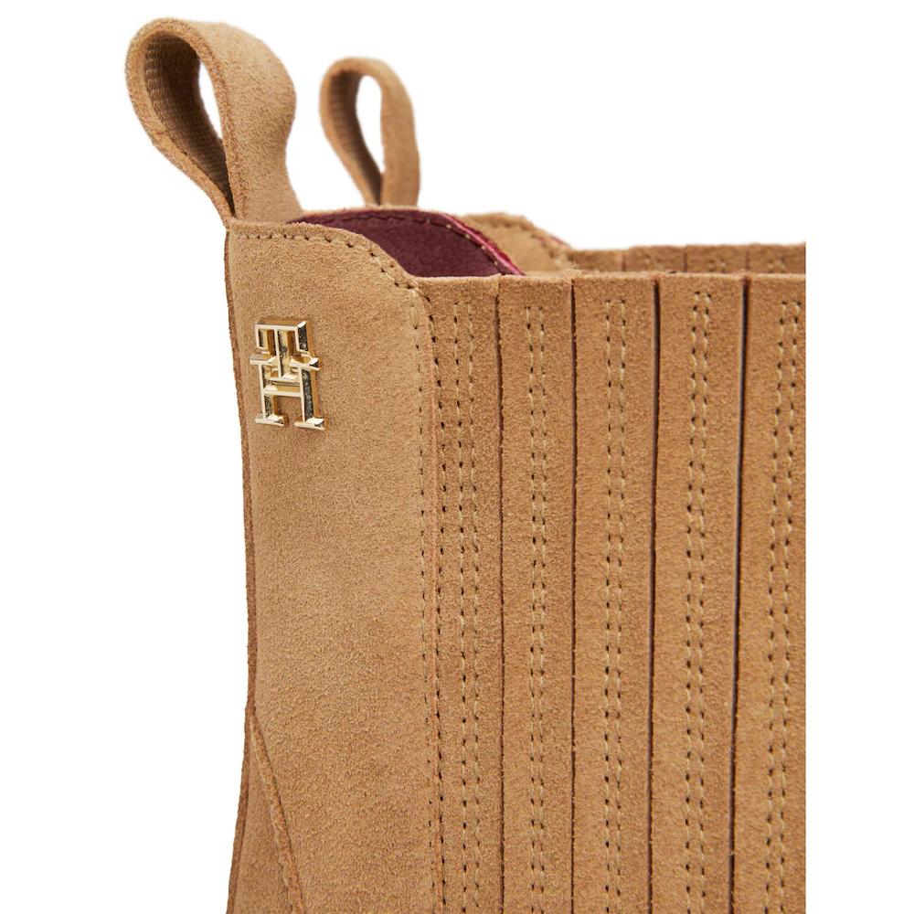 Tommy Hilfiger Cowboy Stiefelette »TH SUEDE COWBOY BOOT« Blockabsatz Westernstiefelette Stiefelette Boots In Spitzer Form Bestellen