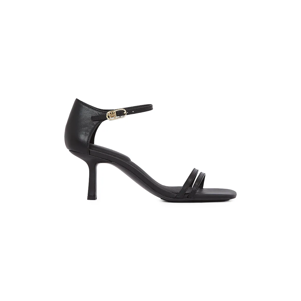 Tommy Hilfiger High-Heel-Sandalette »KITTEN HEEL SANDAL LEATHER« Stilettoabsatz Partyschuh Abendschuh Verstellbares Fesselriemchen Online Kaufen