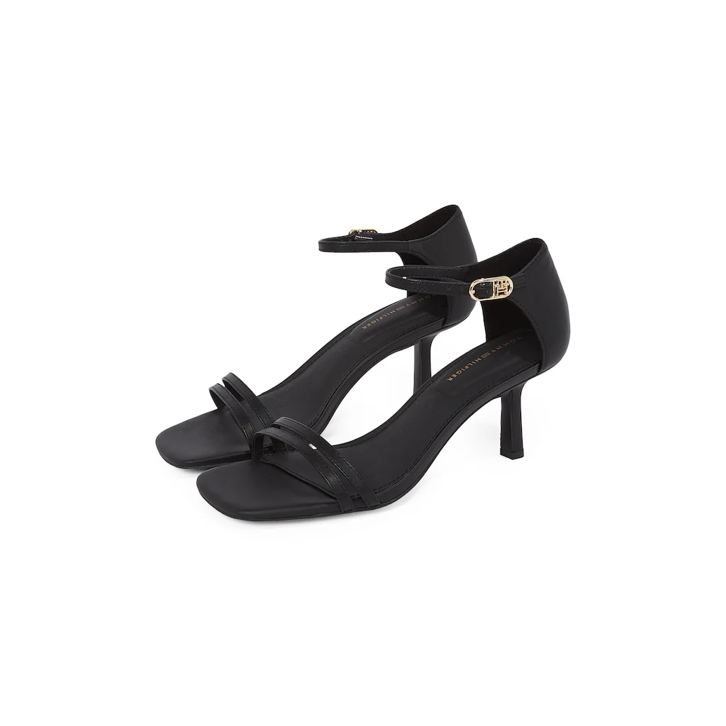 Tommy Hilfiger High-Heel-Sandalette »KITTEN HEEL SANDAL LEATHER« Stilettoabsatz Partyschuh Abendschuh verstellbares Fesselriemchen online kaufen