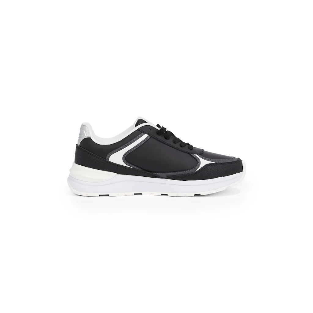 Tommy Hilfiger Keilsneaker »CASUAL FASHION RUNNER LTHR« Freizeitschuh Halbschuh Schnürschuh Mit Kontrastbesatz Online Bestellen