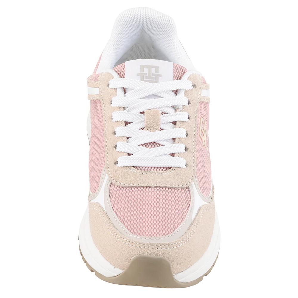 Tommy Hilfiger Keilsneaker »CASUAL FASHION RUNNER MIX« Freitzeitschuh Halbschuh Schnürschuh Im Kontrast-Look Online Bestellen