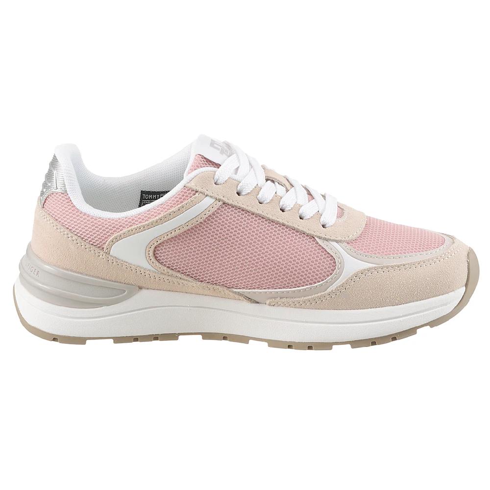 Tommy Hilfiger Keilsneaker »CASUAL FASHION RUNNER MIX« Freitzeitschuh Halbschuh Schnürschuh Im Kontrast-Look Online Bestellen