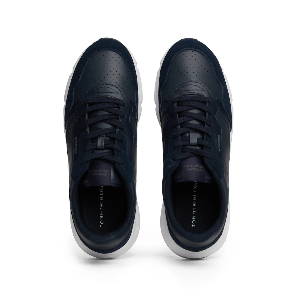 Tommy Hilfiger Keilsneaker »FASTON LTH MIX« Freizeitschuh Schnürschuh Halbschuh Mit Gepolstertem Schaftrand Online Kaufen