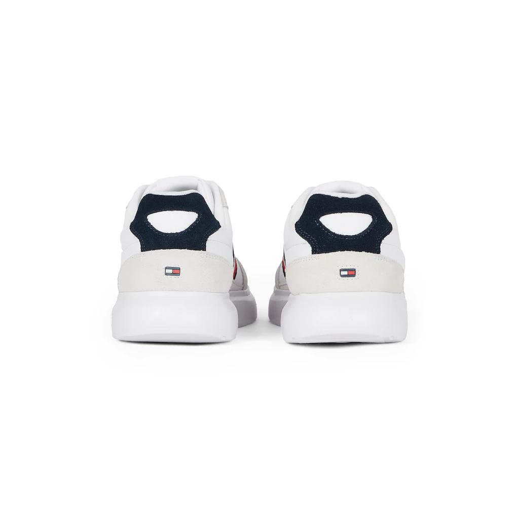 Tommy Hilfiger Keilsneaker »LIGHT CUPSOLE LTH MIX STRIPES« Freizeitschuh Halbschuh Schnürschuh Mit Seitlichen Streifen Bestellen