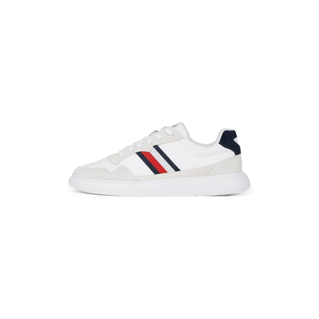 Tommy Hilfiger Keilsneaker »LIGHT CUPSOLE LTH MIX STRIPES« Freizeitschuh Halbschuh Schnürschuh mit seitlichen Streifen bestellen